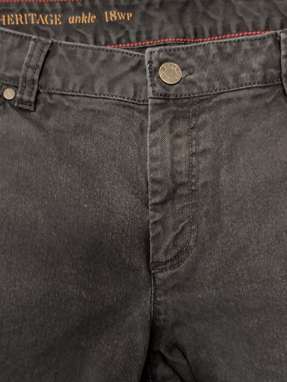 HERITAGE- 18WP Black Ankle Jeans - Picture 2 of 8